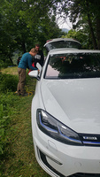 E Golf am Strom
